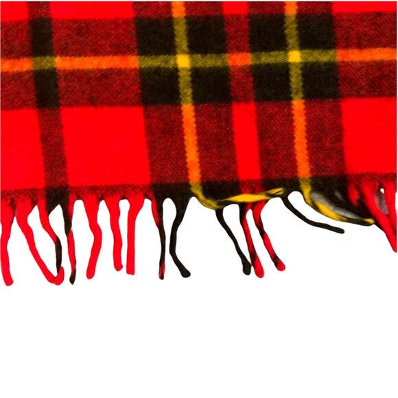 Vintage Wool Tartan Classic Heritage Cozy Fringed Blanket - Picture 5 of 5